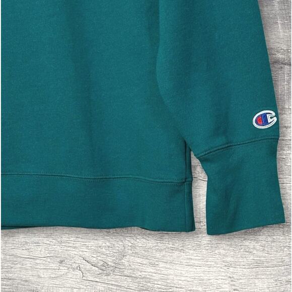 Champion Powerblend Pullover Sweatshirt Womens L Jade Green Classic Crewneck - Picture 6 of 10